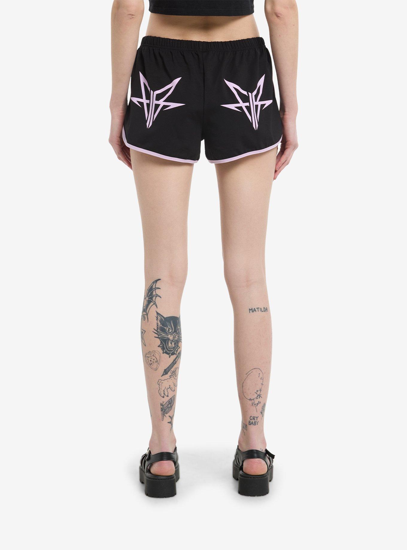 Falling In Reverse Star Logo Girls Soft Shorts, , hi-res