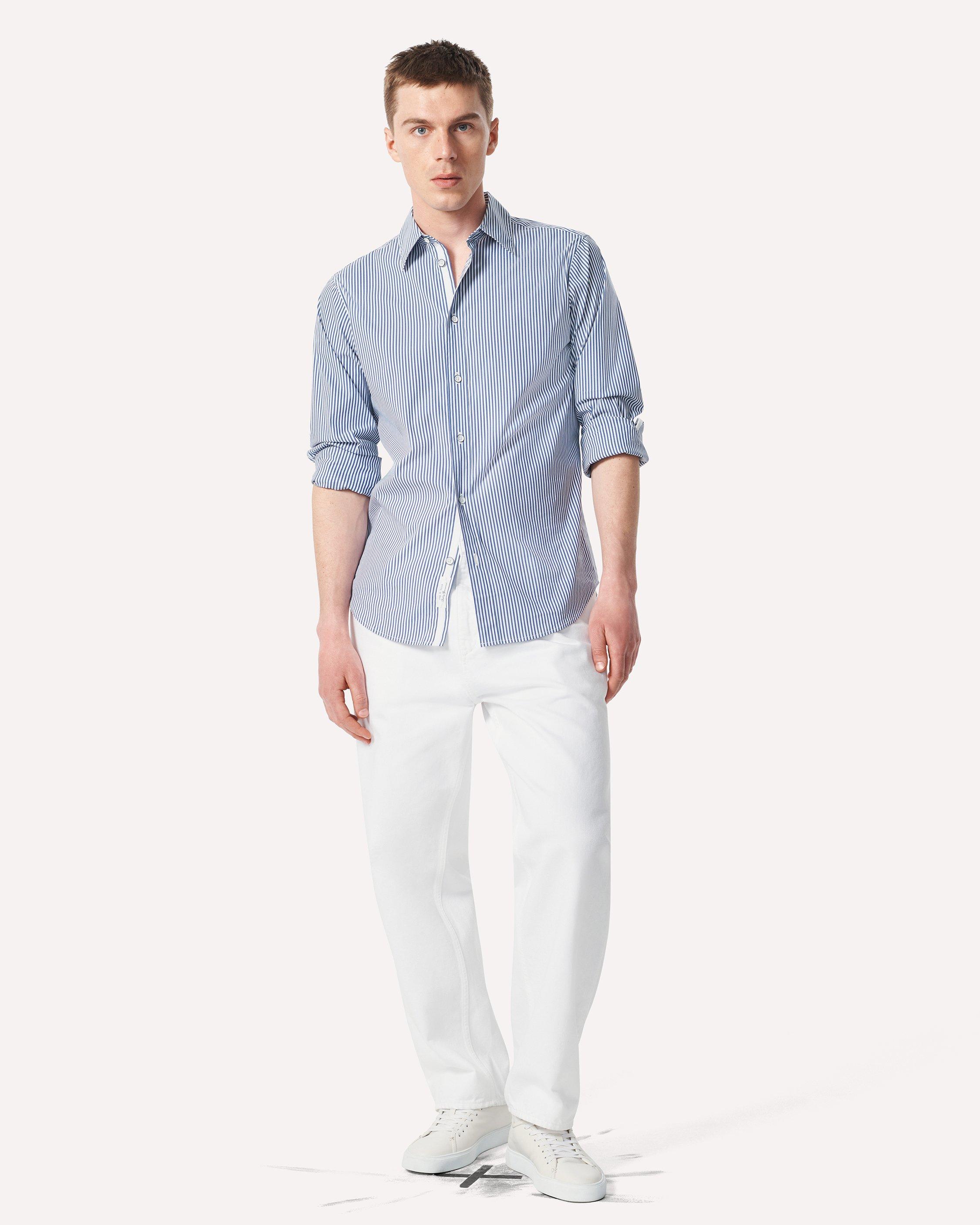 Patrick Striped Poplin Shirt image number 3