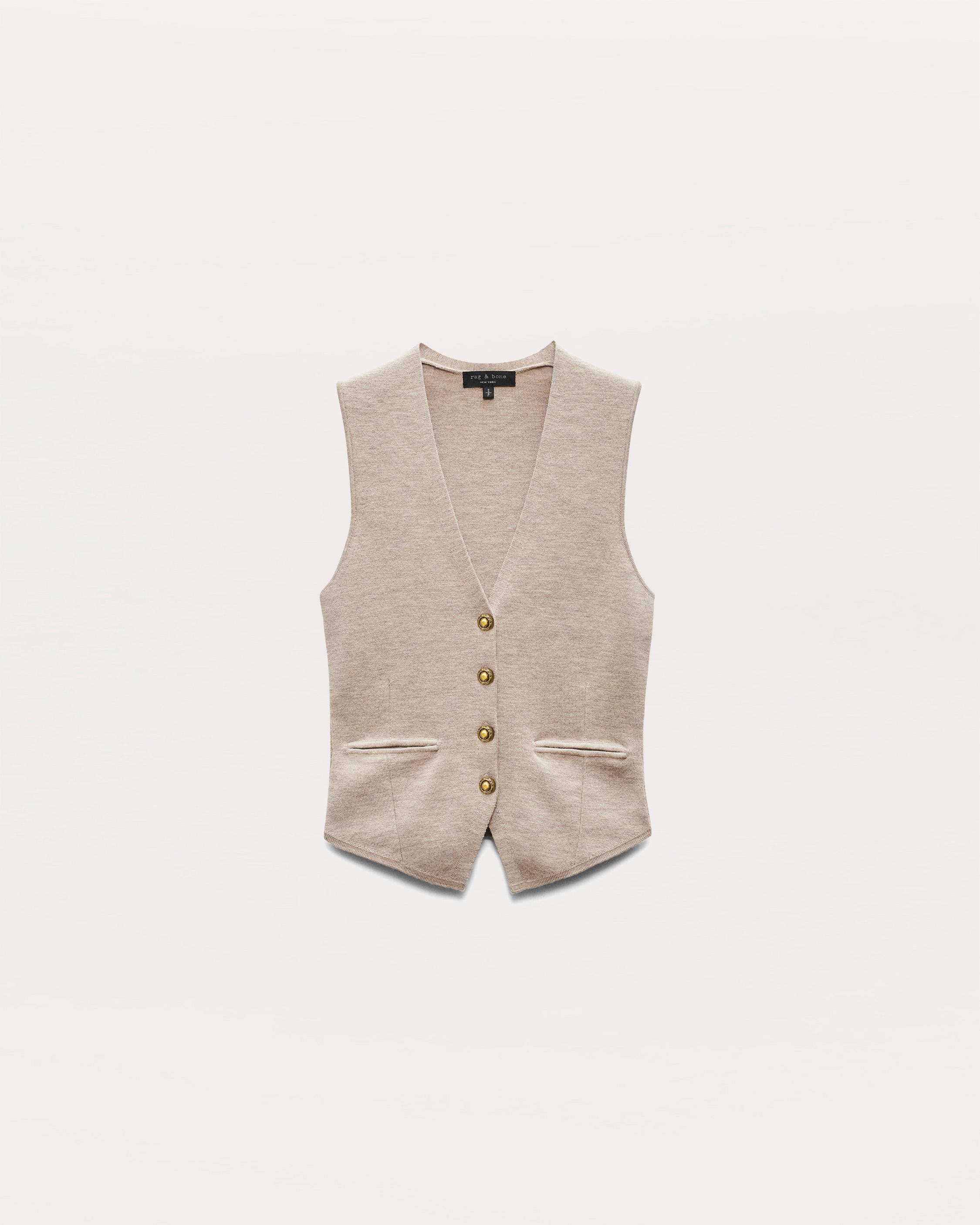 Ella Merino Wool-Blend Sweater Vest image number 2