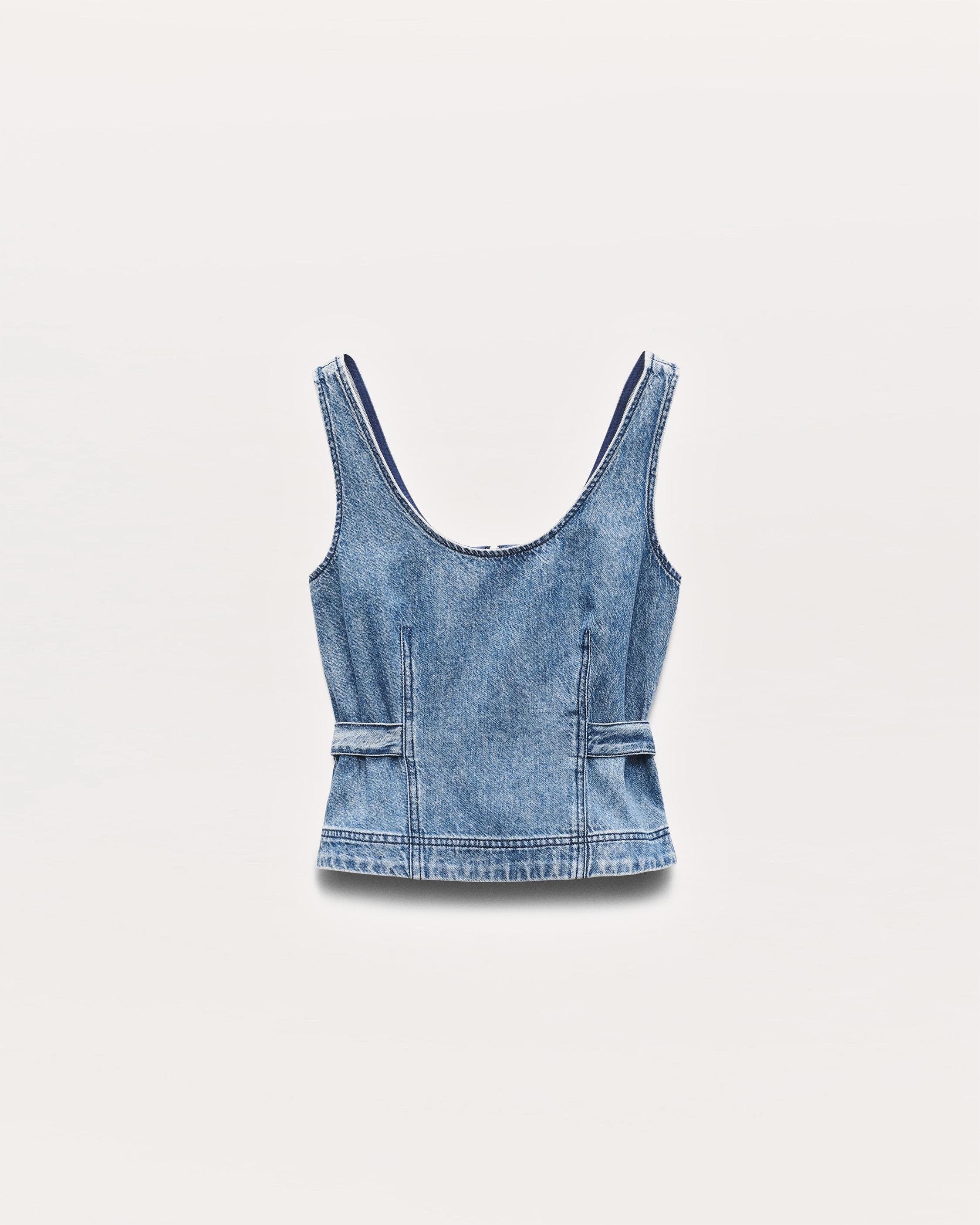 Ultra Featherweight Estelle Denim Top image number 2