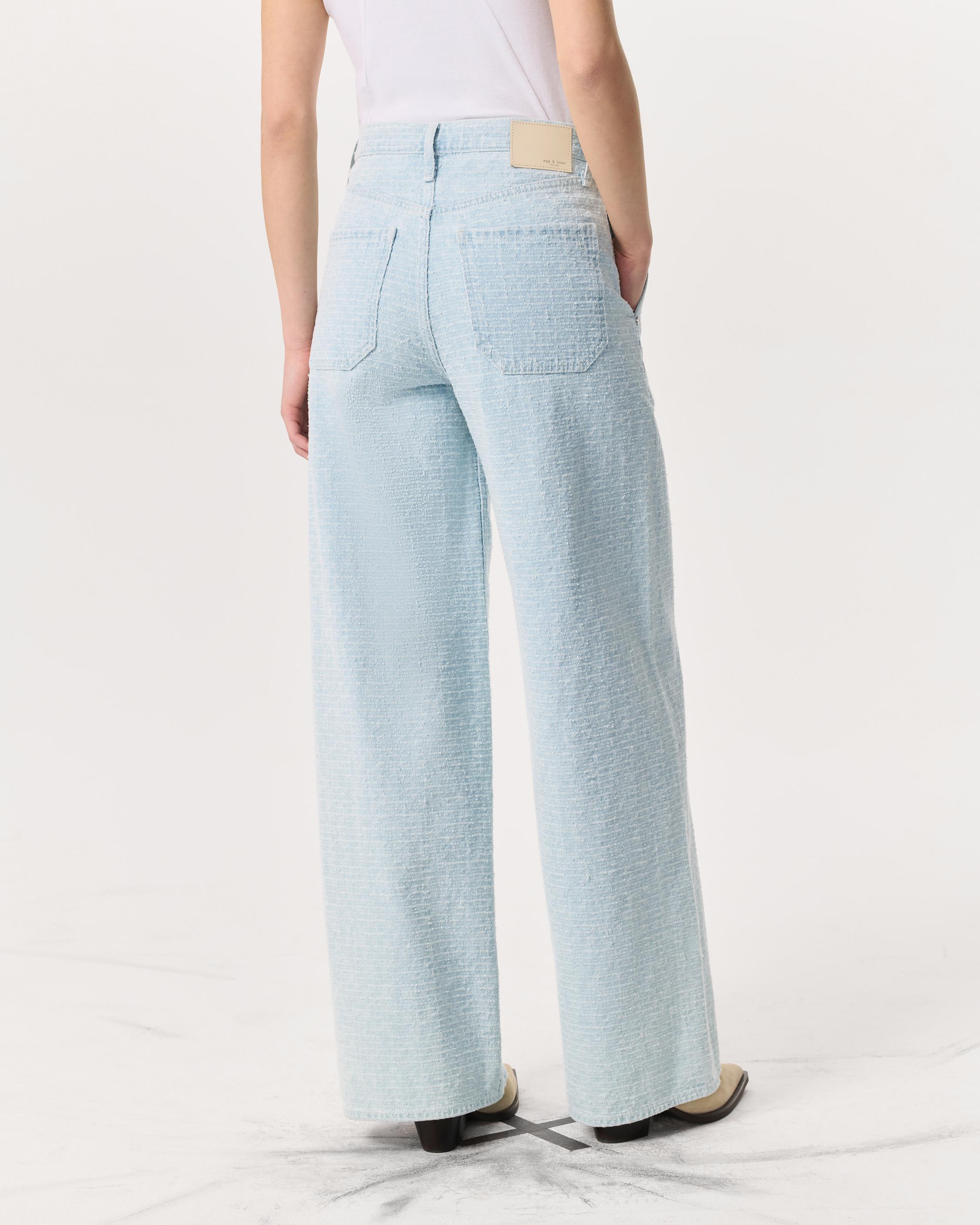 Tailored Sofie Textured Wide-Leg Jeans image number 5