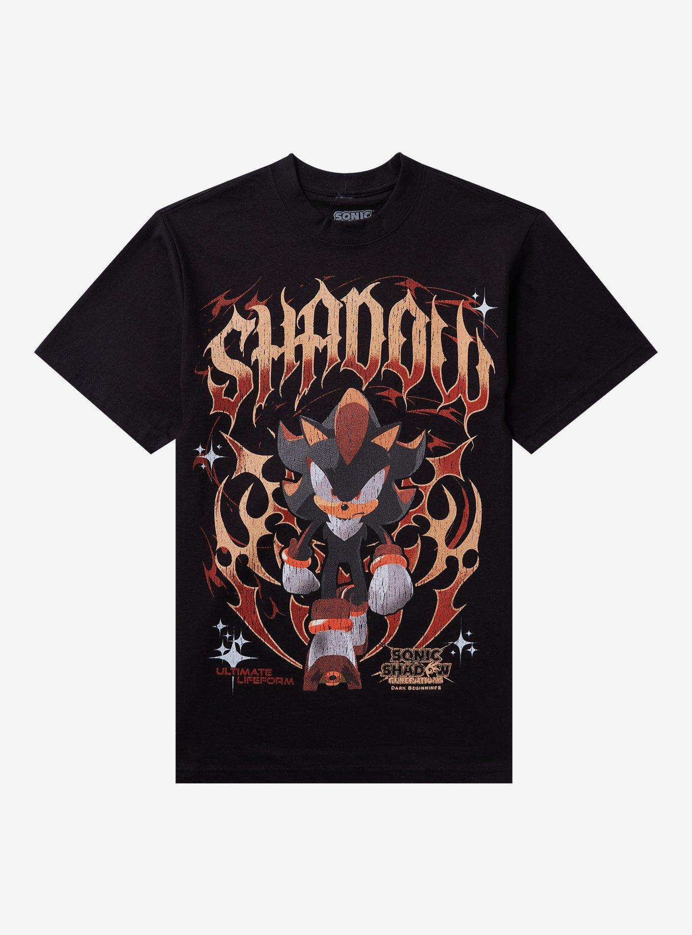 Sonic X Shadow Generations Shadow Vintage Print T-Shirt, , hi-res